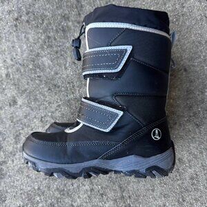 LANDS END Insulated Unisex Boots with Reflective Piping Velcro Closure and Anti-